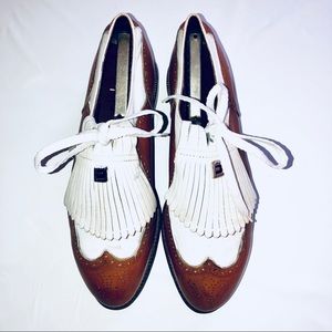 Footjoy Classics Wing Tip Golf Shoes Fringe 10C